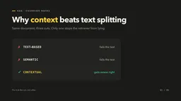 Chunk smarter: why context beats text splitting